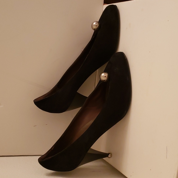 ♤ Luc Berjen Vintage Black Heels - Picture 3 of 8